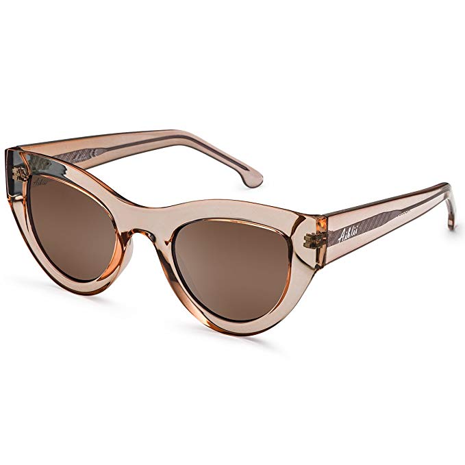 Aiblii Women Sunglasses Cat eye Retro Style UV400 Polarized Lenses