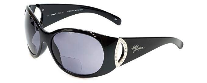 Harley-Davidson Official Bi-Focal Reading Sunglasses HDS4000 in Black / Grey