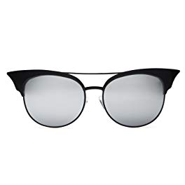 Quay Australia ZIG Women's Sunglasses Sharp Cat Eye Mirrored Lenses