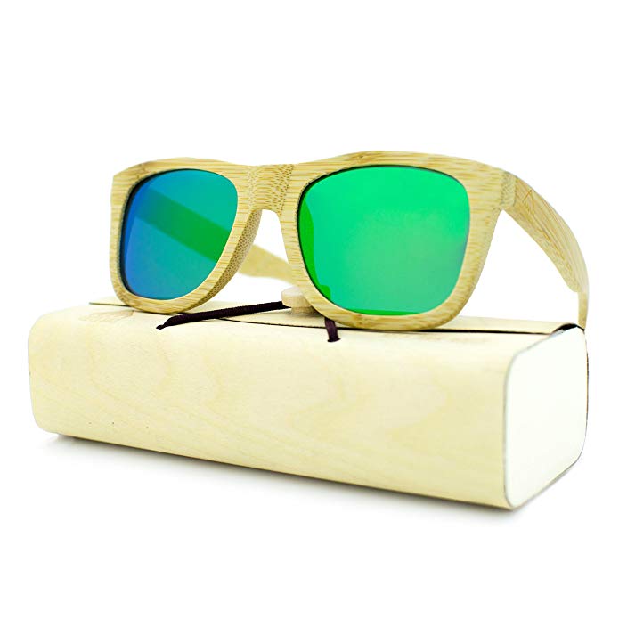 Handcrafted Wooden Sunglasses for Men & Women, Polarized Lens, Perfect Gift