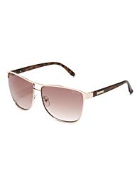 GUESS Factory Women's Etched Rectangular Sunglasses