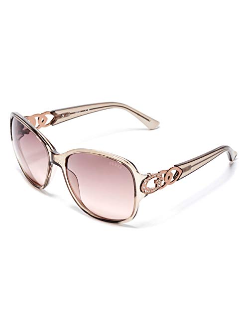 GUESS Factory Women's Oversized Chain-Trim Sunglasses