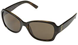 DKNY Women's Nylon Woman Square Sunglasses, Dark Tortoise, 57 mm