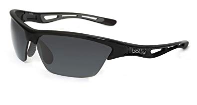 Bolle Tempest Sunglasses, Shiny Black Frame, PC True Neutral Smoke Lens