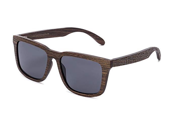 Tree Tribe Woodsman Sunglasses, Polarized Lens - Real Wood Frames