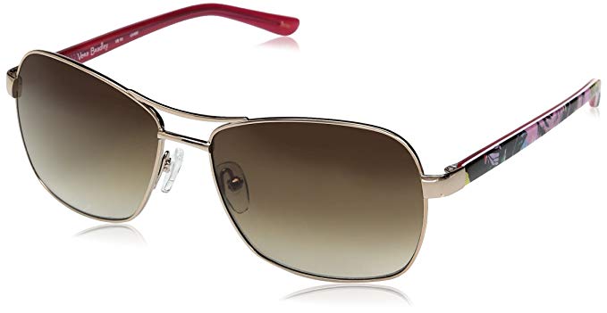 Vera Bradley Women's Kit Non-Polarized Aviator Sunglasses
